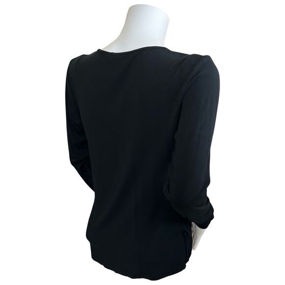 #T115 TART COLLECTIONS V NECK CRISS CROSS FRONT LONG SLEEVE TOP SZ S $99 - Picture 7 of 10